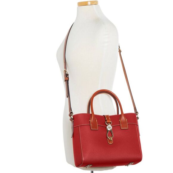 Dooney & Bourke Pebble Grain Amelie Tote - Red - Picture 4 of 4